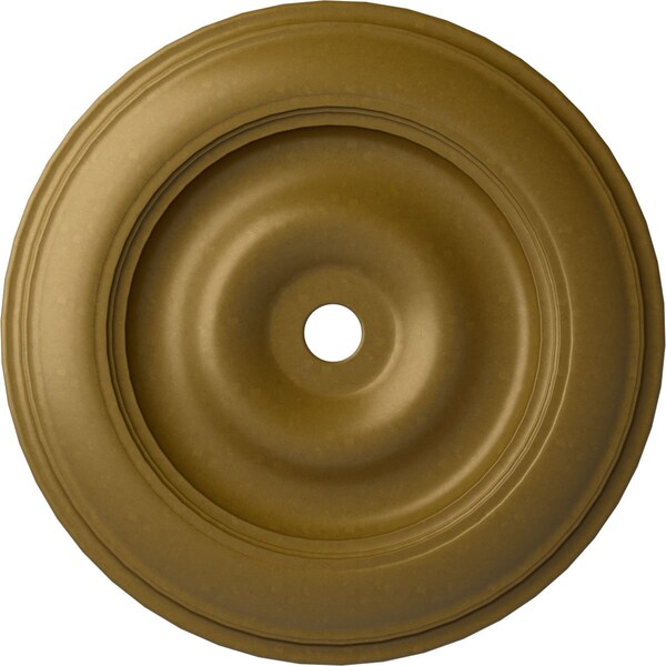 Ekena Millwork Classic Ceiling Medallion (Fits Canopies up to 8 1/4"), Hand-Painted Gold, 44 1/2"OD x 4"ID x 4 "P CM44CLGLS - main